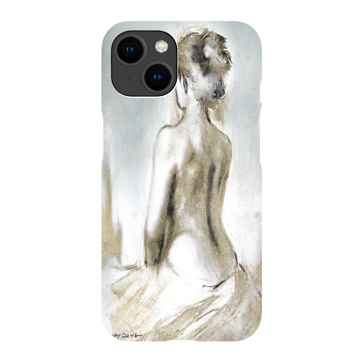 "Figure in Golden Light Sequel"für iPhone - Premium-Case Handyhülle artboxONE