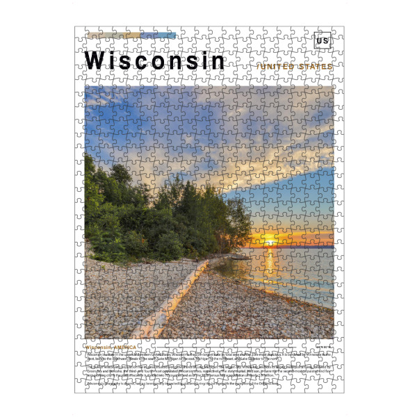 artboxONE Puzzle "Titelseite einer Wisconsin-Zeitung" artboxONE - Städte,Architektur