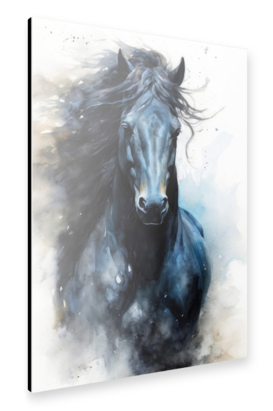 Alu-Dibond "Pferd Aquarellkunst C" 30x20 cm artboxONE