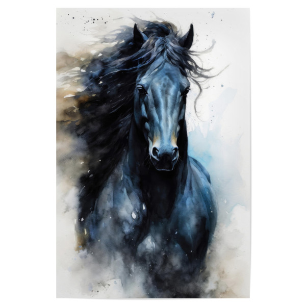 Poster 30x20 cm "Pferd Aquarellkunst C" artboxONE - Tiere - Pferd,Pferde,Tier,Aquarell,Malerei,Pony