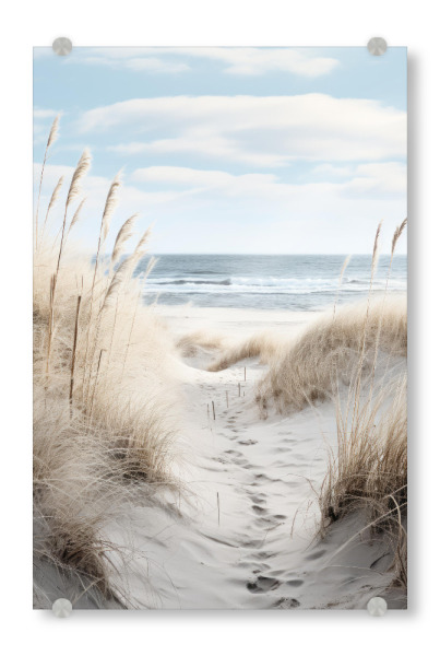 Acrylglasbild "Strandweg" artboxONE - Reise / Strand und Meer
