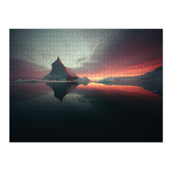 Puzzle Ravensburger "Eisberge-Lagune in Grönland" artboxONE - Natur,Reise / Strand und Meer
