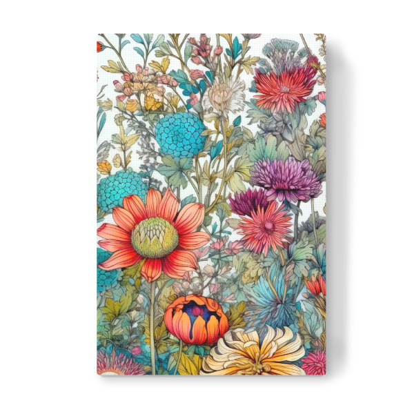Leinwandbild "Wiese voller Blumen N" artboxONE - Natur,Floral - Wiese,Natur,Blumen,Blumen,Botanische,Blätter,Blatt,Blumen,Kräuter