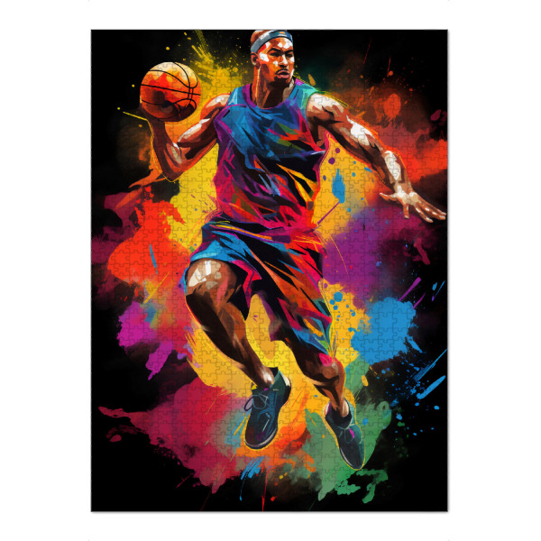 Puzzle Ravensburger "Basketball Colorful 4 (matart)" artboxONE - Sport
