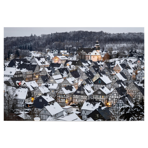 Poster 30x20 cm "Der Stadtkern von Freudenberg" artboxONE - Architektur