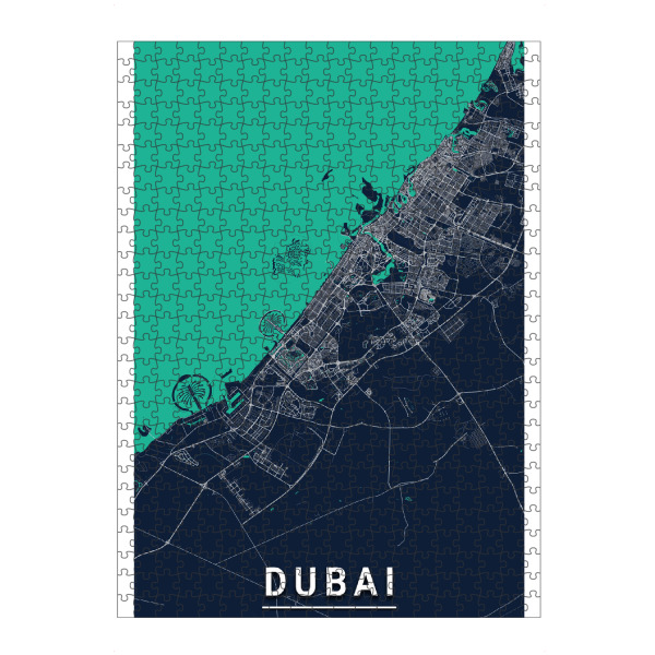 Puzzle Ravensburger "Dubai CityMap" artboxONE - Städte / Dubai,Kartografie