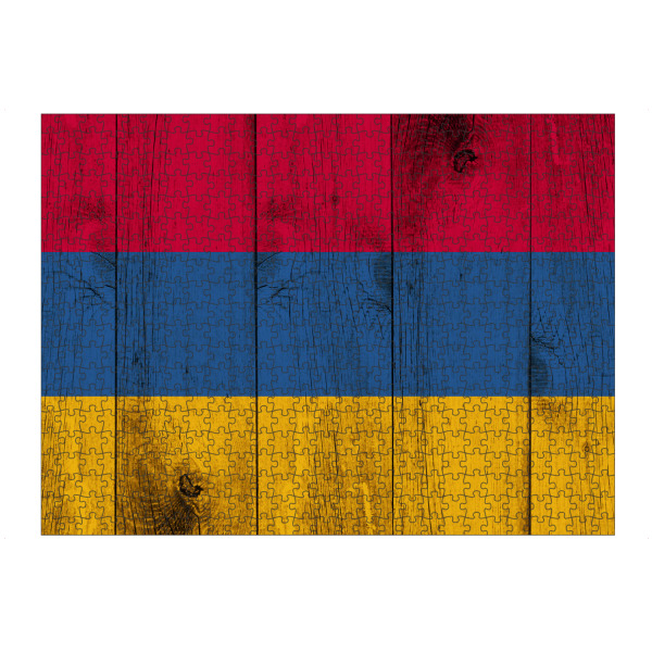 artboxONE Puzzle "Armenia vintage flag" artboxONE - Reise,Reise / Asien,Reise / Länder - Armenia,Vintage,Armenien,Flag,Flagge,Asien,Holz,Fahne