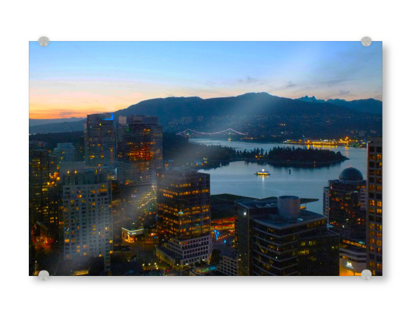 Acrylglasbild "Vancouver @ night" artboxONE - Städte,Reise,Architektur,Reise / Länder,Städte / Weitere