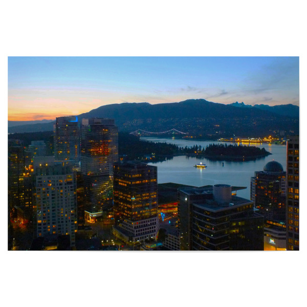 Poster "Vancouver @ night" artboxONE - Städte,Reise,Architektur,Reise / Länder,Städte / Weitere