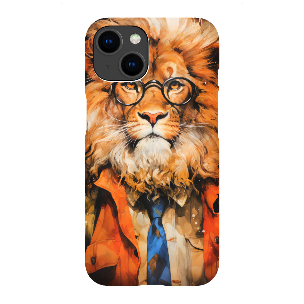 "Löwe Tierkunst C"für iPhone - Premium-Case Handyhülle artboxONE