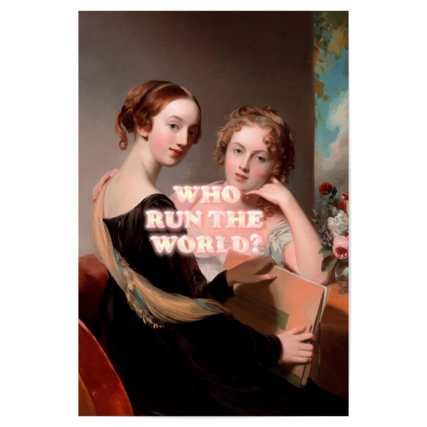 Poster "Wer regiert die Welt" artboxONE - Typografie,Menschen,Lustig