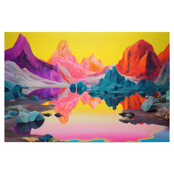 Poster 30x20 cm "Surreale Landschaft" artboxONE - Natur,Abstrakt,Geometrie