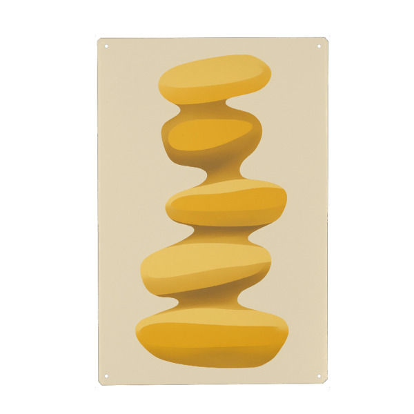 Holzbild "Stein Turm" artboxONE - Natur,Abstrakt,Geometrie