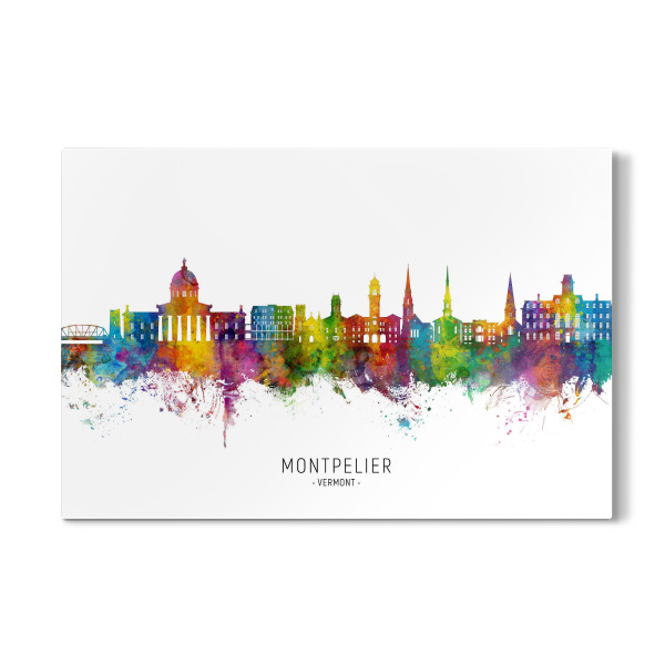 Galerie-Print "Montpelier Vermont Skyline txt" 30x20 cm artboxONE