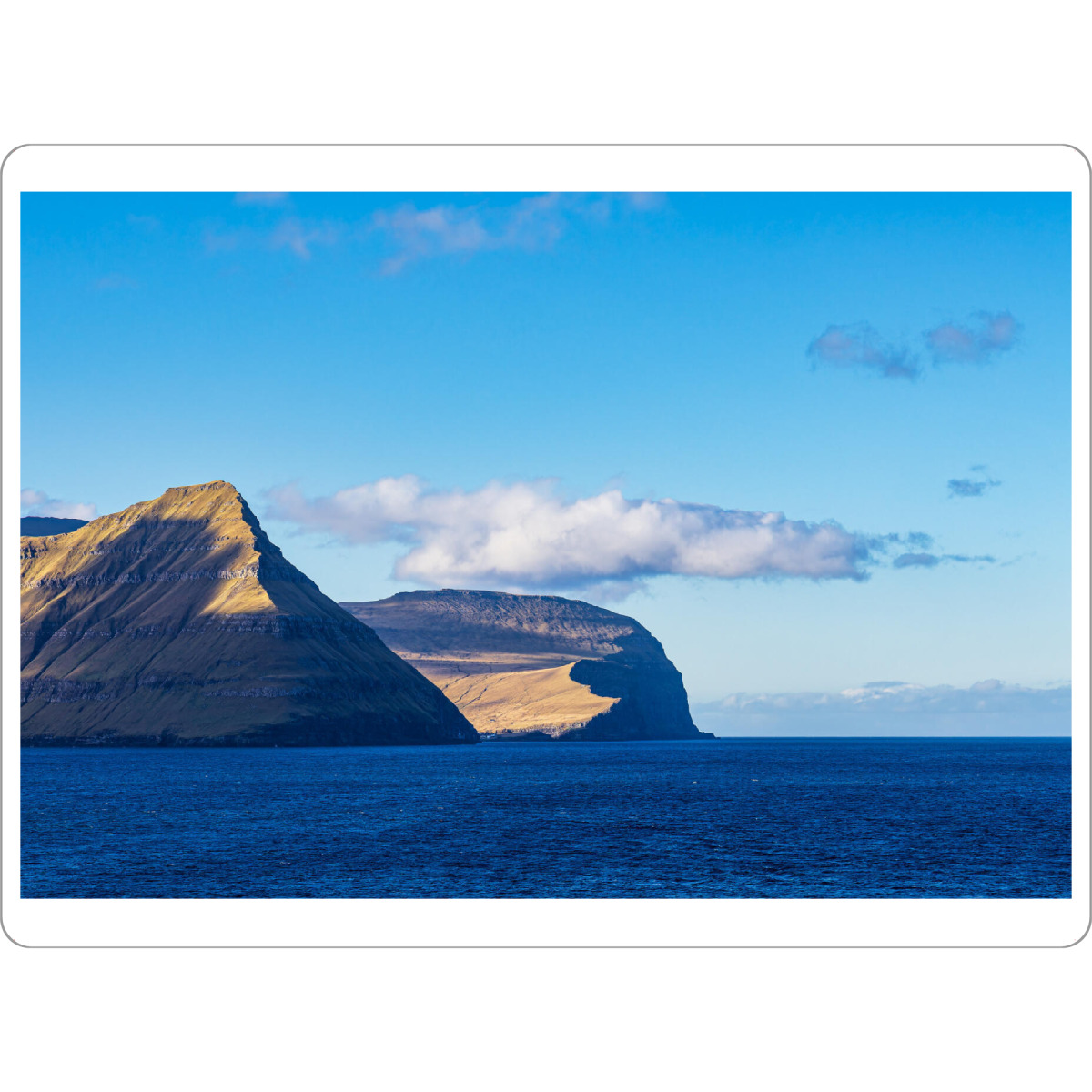 Tischset "Felsen auf der Insel Eysturoy" artboxONE - Natur,Reise,Reise / Strand und Meer,Reise / Länder