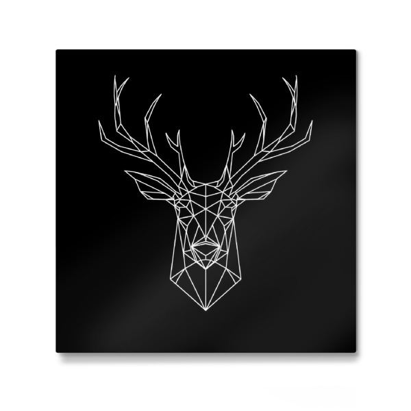 Galerie-Print "Lineart Hirsch" 30x30 cm artboxONE