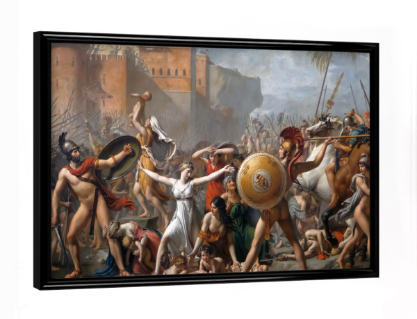 Poster mit schwarzem Rahmen "Die Intervention der Sabine" artboxONE - Menschen,Städte / Rom