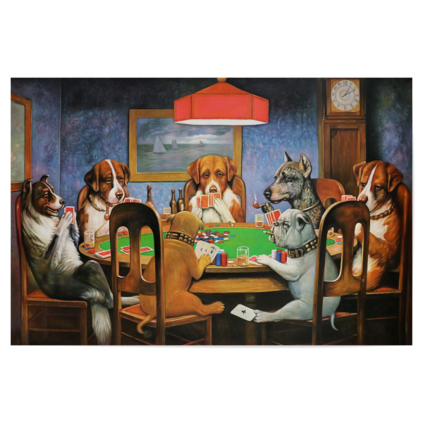 Poster "Ein Freund in Not" artboxONE - Für Kinder,Tiere,Für Papa,Lustig
