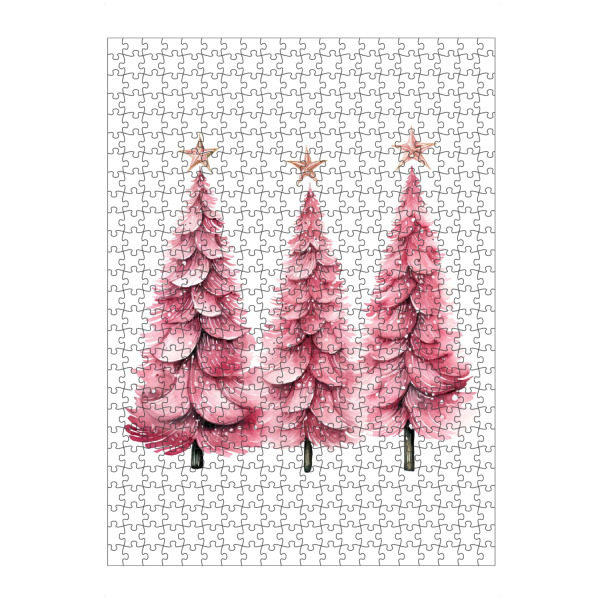 artboxONE Puzzle "Rosa Weihnachtsbaum" artboxONE - Natur,Fashion,Weihnachten,Festivals