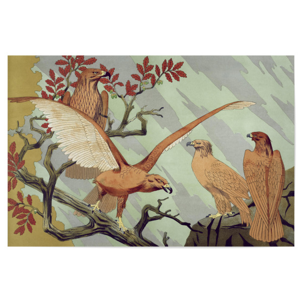 Poster 30x20 cm "Adler - Maurice Pillard Verneuil" artboxONE - Natur,Für Kinder,Tiere,Für Mama,Für Papa