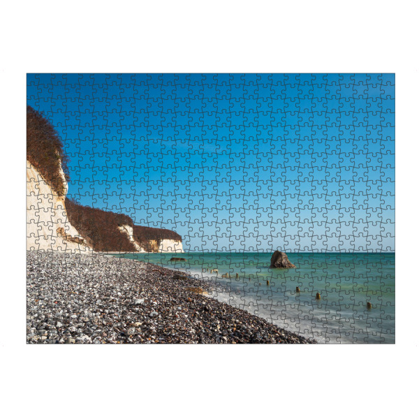 artboxONE Puzzle "Kreidefelsen und Buhne" artboxONE - Natur,Reise,Reise / Strand und Meer