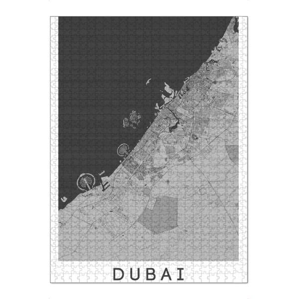 Puzzle Ravensburger "Dubai City Bleistift" artboxONE - Schwarzweiß,Städte / Dubai