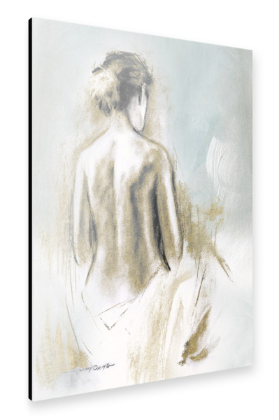 Alu-Dibond "Figur im Goldenen Licht I" 30x20 cm artboxONE