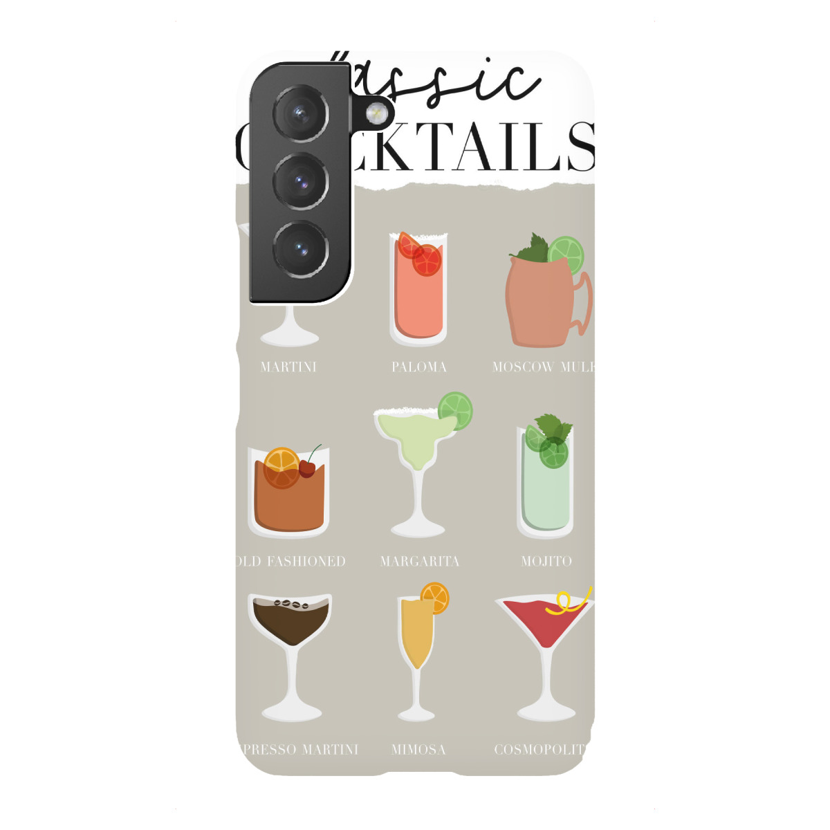 Samsung Galaxy "Klassische Cocktails" Premium-Case Handyhülle artboxONE