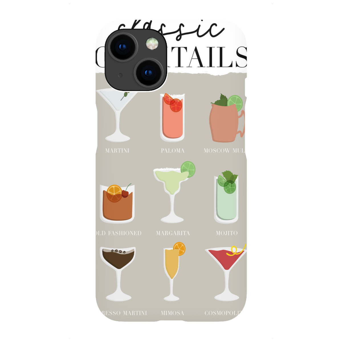 "Klassische Cocktails"für iPhone - Premium-Case Handyhülle artboxONE