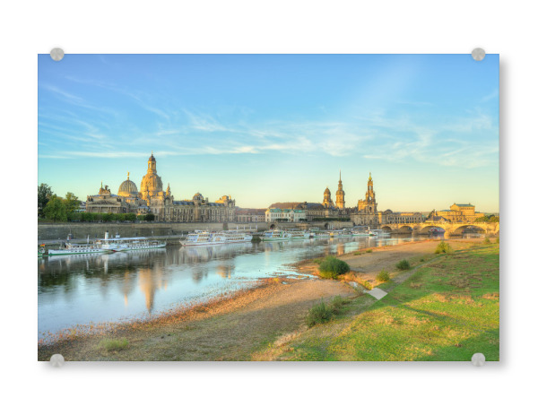 Acrylglasbild "Dresden am Morgen" artboxONE - Reise,Architektur,Städte / Dresden