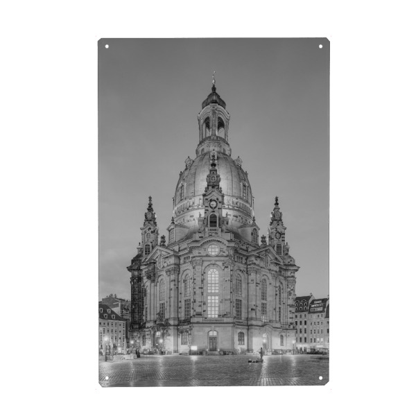 Holzbild "Frauenkirche Dresden s/w" artboxONE - Schwarzweiß,Architektur,Städte / Dresden