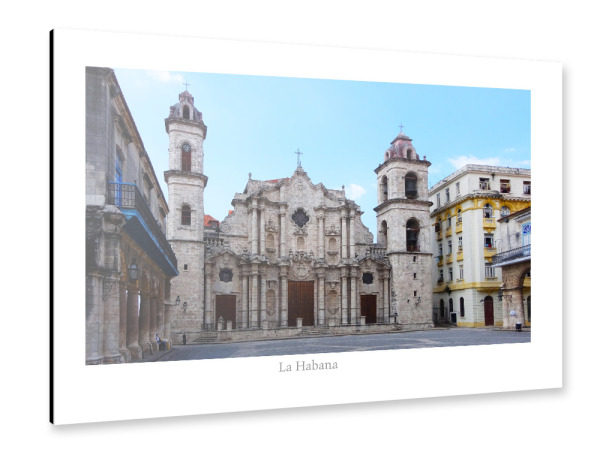 Alu-Dibond "Die Kathedrale Havannas" 30x20 cm artboxONE