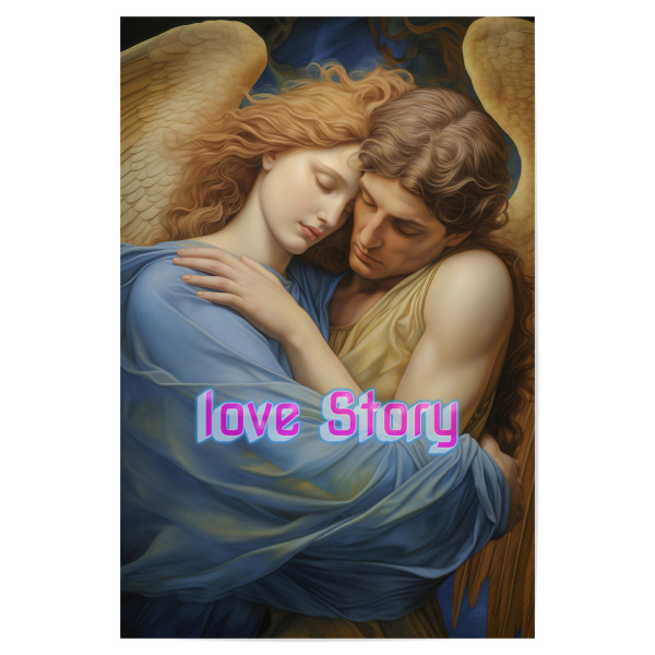 Poster "Love Story" artboxONE - Typografie,Abstrakt,Menschen