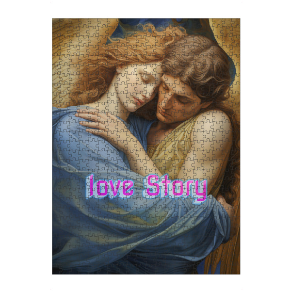artboxONE Puzzle "Love Story" artboxONE - Typografie,Abstrakt,Menschen