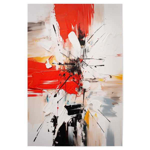 Poster 30x20 cm "Expressionistische Spritzer" artboxONE - Abstrakt