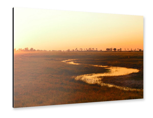 Alu-Dibond "The African Sunset" 30x20 cm artboxONE