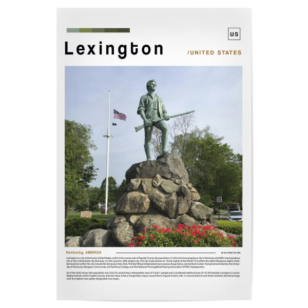 Poster 30x20 cm "Lexington-Zeitungscover" artboxONE - Städte,Architektur
