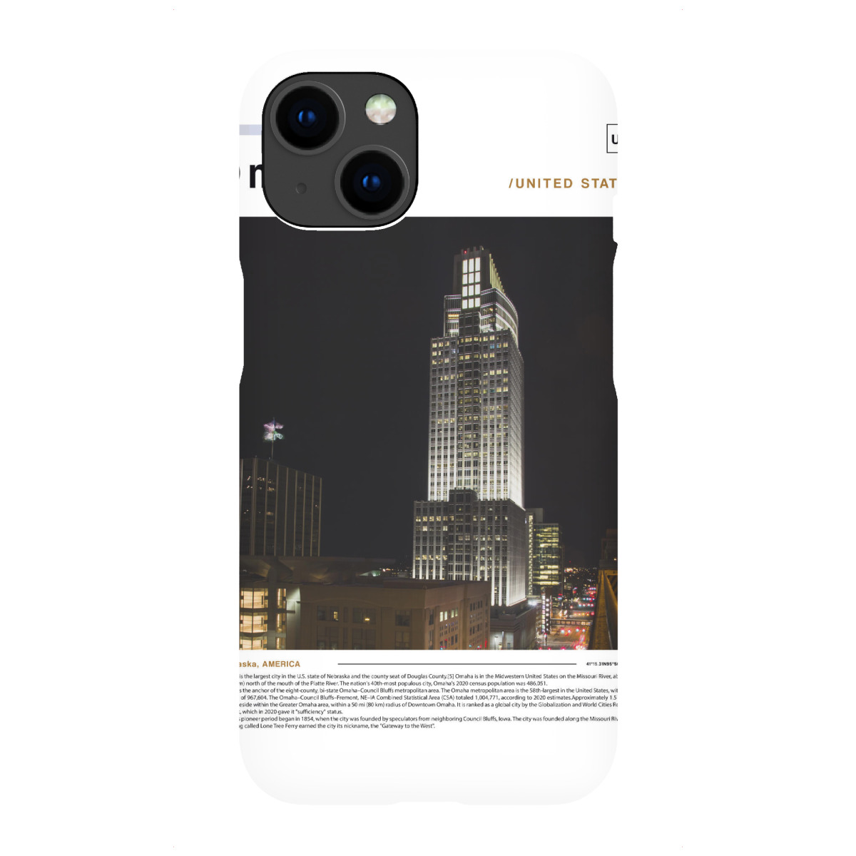 "Omaha-Zeitungscover"für iPhone - Premium-Case Handyhülle artboxONE