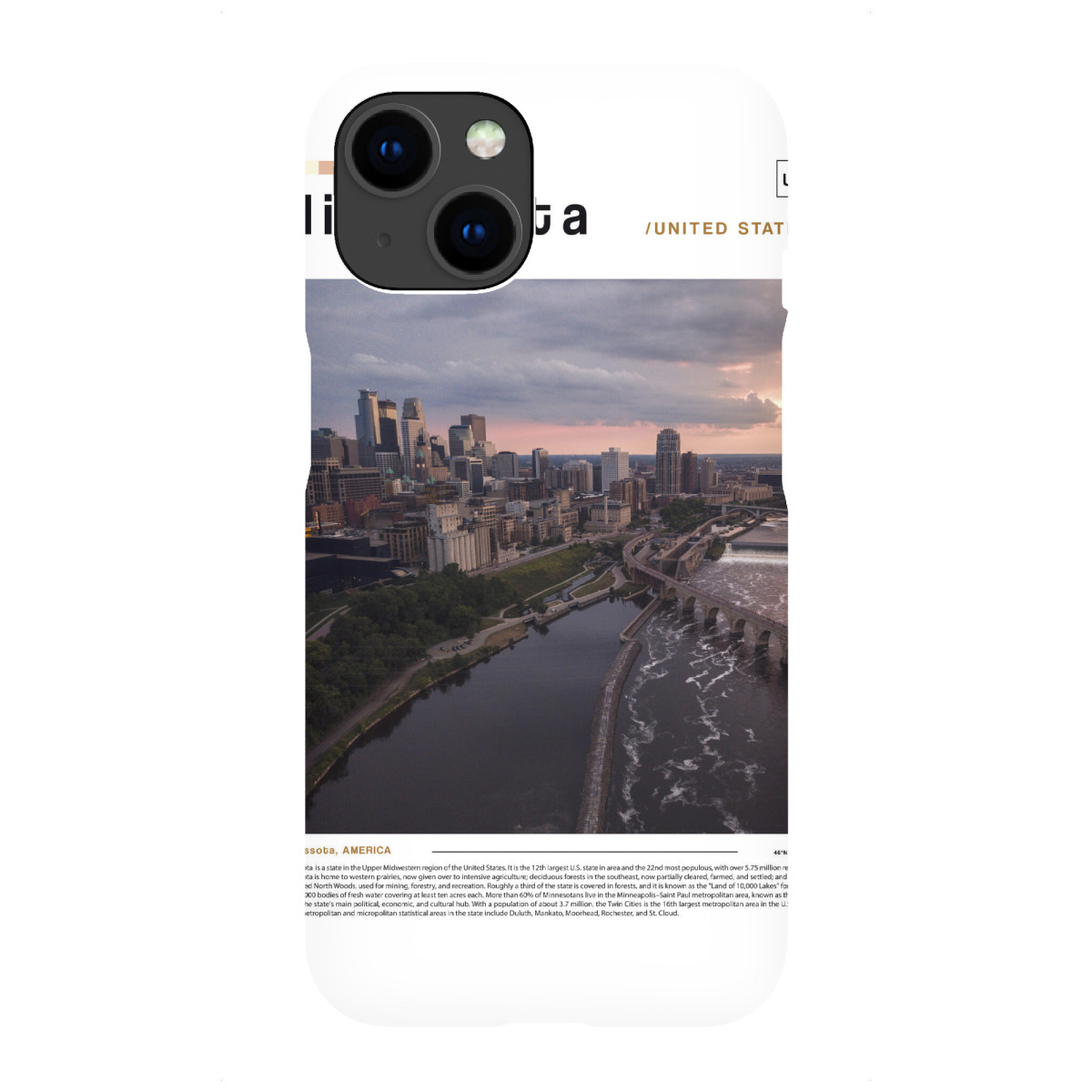 iPhone "Zeitung aus Minnesota" Premium-Case Handyhülle artboxONE