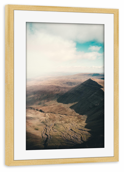 Poster mit Rahmen kiefer "Brecon Beacons Nationalpark" artboxONE - Natur,Reise,Reise / Länder
