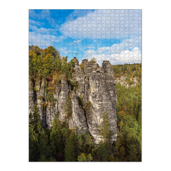 Puzzle Ravensburger "Felsen der Sächsische Schweiz" artboxONE - Natur,Reise