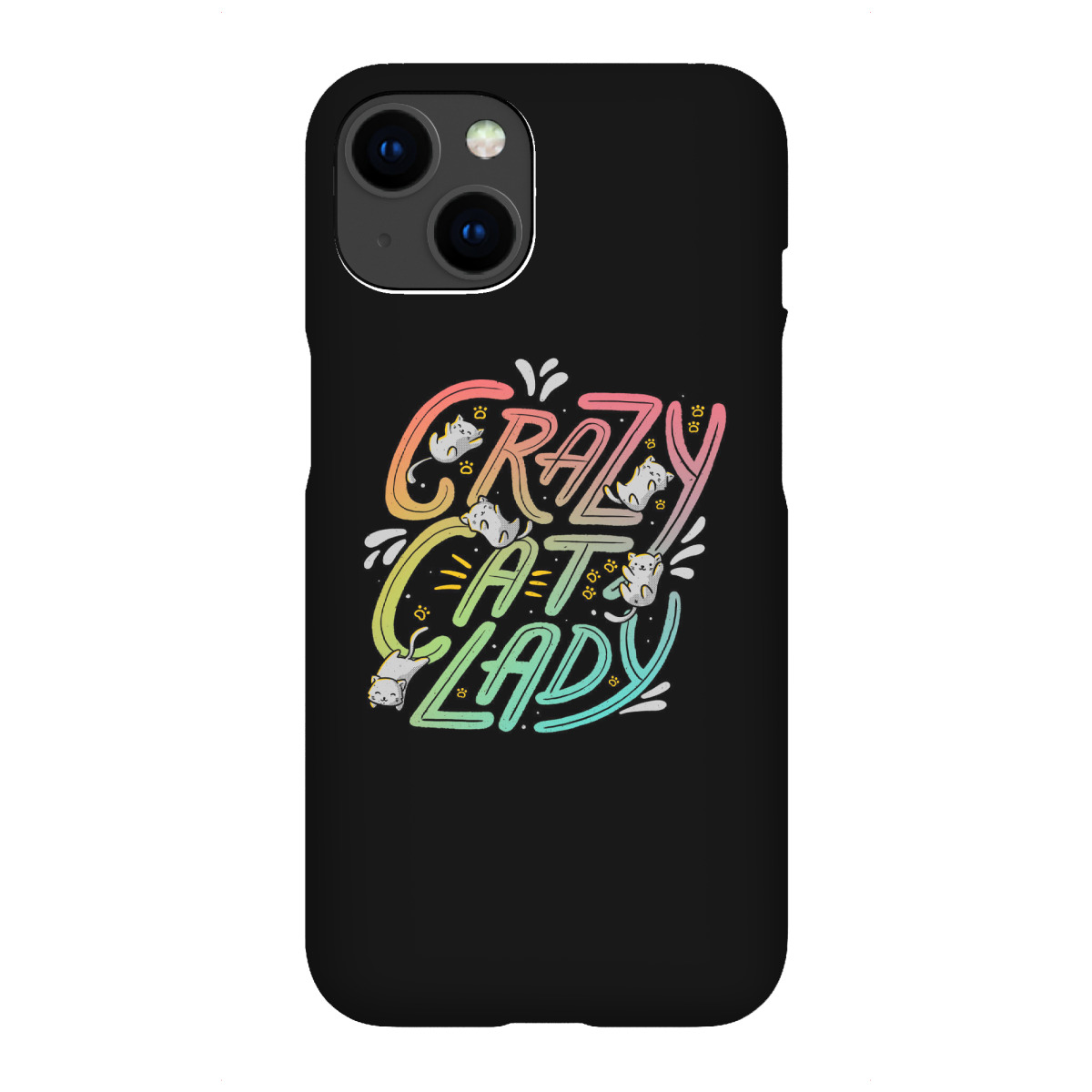"Verrückte Katzenlady"für iPhone - Premium-Case Handyhülle artboxONE