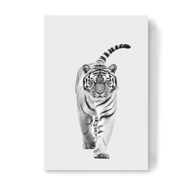 Leinwandbild "Tiger-Minimalist" artboxONE - Natur,Tiere,Schwarzweiß