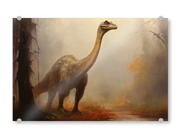 Acrylglasbild "Therizinosaurus" artboxONE - Natur,Tiere - Kunst,Groß,Leinwand,Dino,Dinosaurier,öl,Farbe,Gemälde,Rex,Therizinosaurus