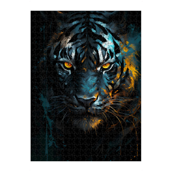 Puzzle Ravensburger "Tiger Fantasy (matart)" artboxONE - Tiere - Tiger,Tigers,Cat,Cats,Animal,Animals,Nature,Wild,Wildlife,Abstract,Fantasy