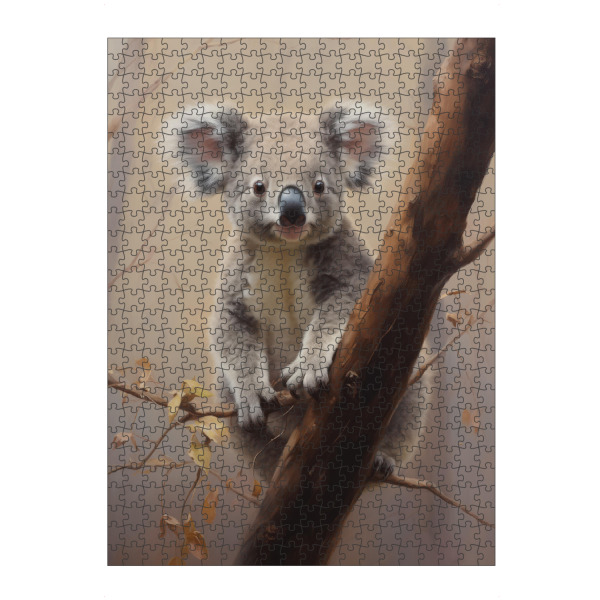Puzzle Ravensburger "Koala-Gemälde" artboxONE - Natur,Tiere - Tier,Kunst,Leinwand,Impressionistisch,Koala,Natur,öl,Gemälde,Tierwelt - Bild tier