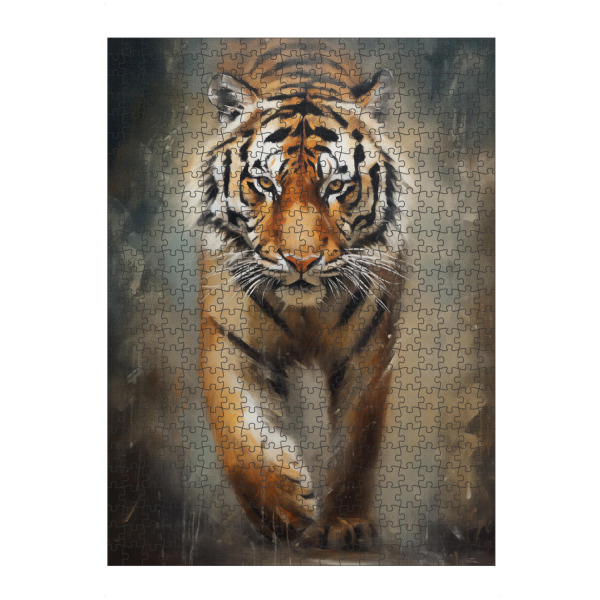 Puzzle Ravensburger "Sibirischer Tiger-Gemälde" artboxONE - Natur,Tiere