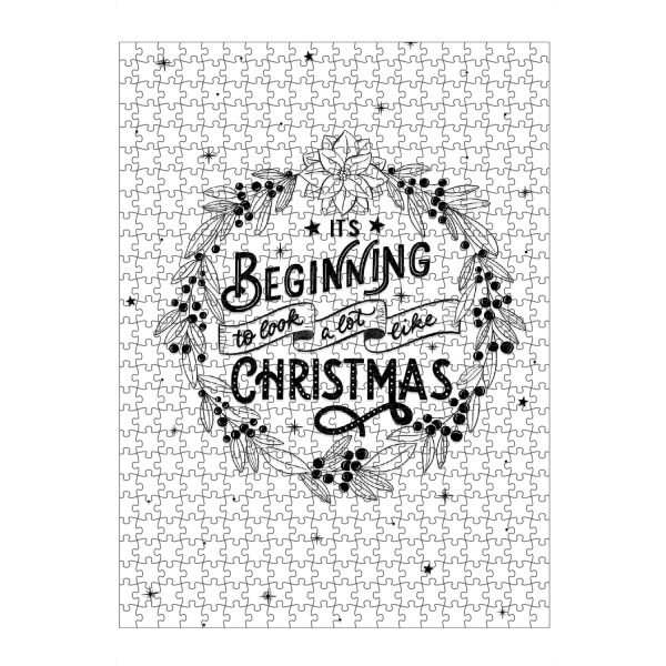 artboxONE Puzzle "Christmas Time" artboxONE - Typografie,Floral,Weihnachten