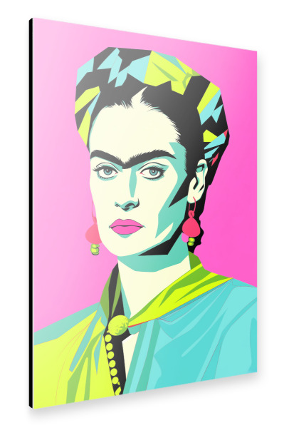 Alu-Dibond "Kahlo colorful" 30x20 cm artboxONE