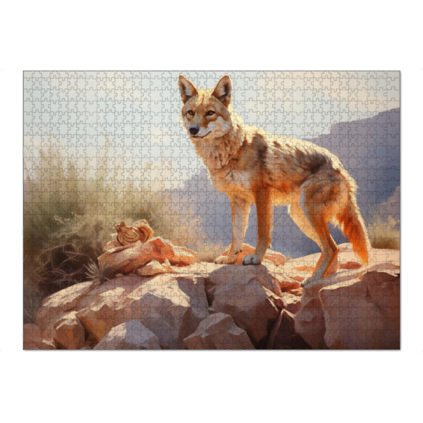 Puzzle Ravensburger "Wüstenkojote" artboxONE - Natur,Tiere